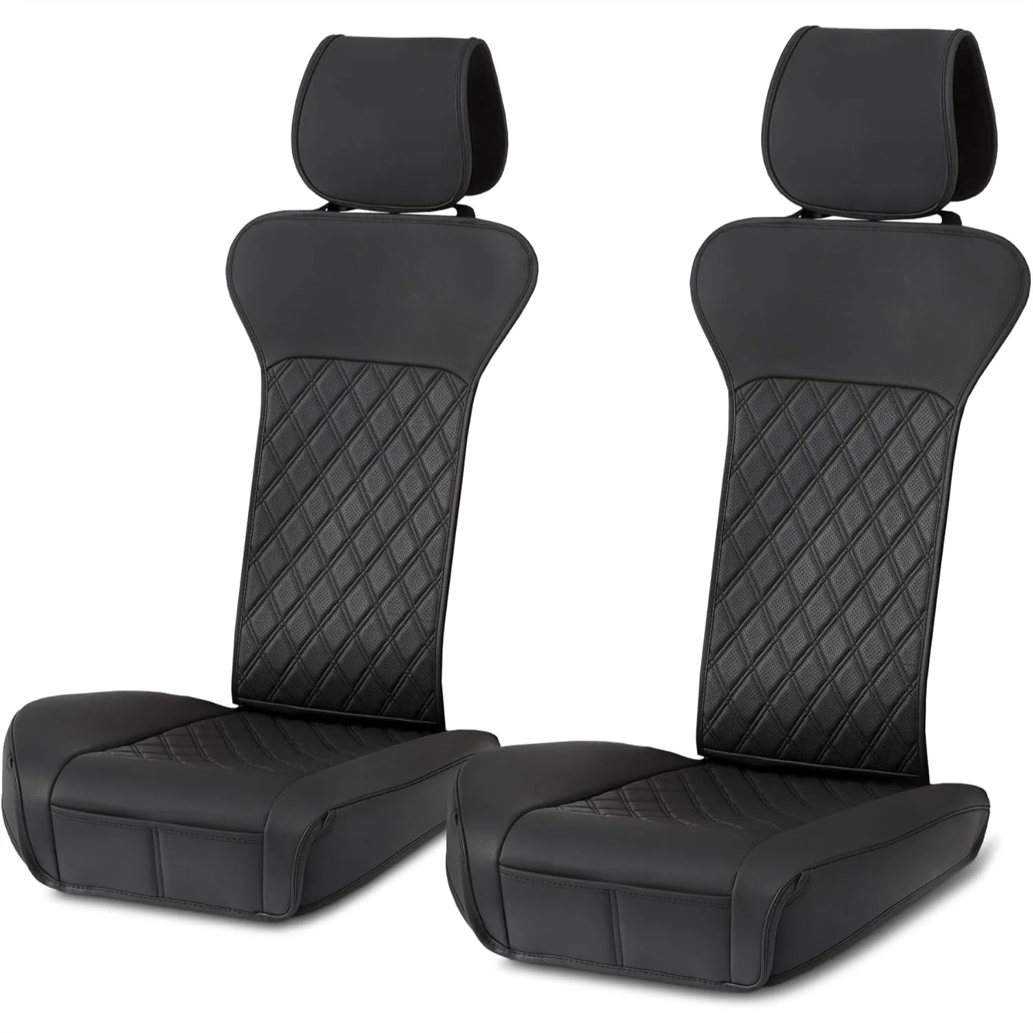

Universal Car Seat Covers for Front Seats, Breathable Faux Leather 2-Pack