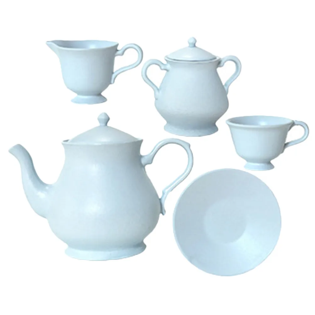 

1Set Mini Tea Set Decorative Pieces Versatile Use Dollhouse Kitchen Dining Room Accessories Mini Tea Set Miniature Teapot