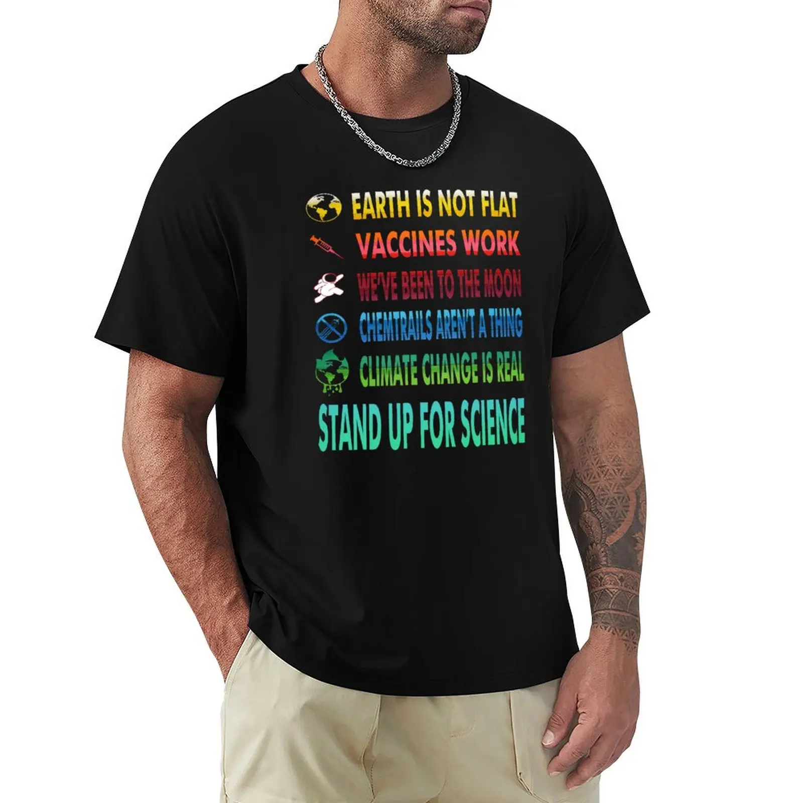 Stand up for science T-Shirt animal prinfor boys sports fans new edition Men's t-shirts