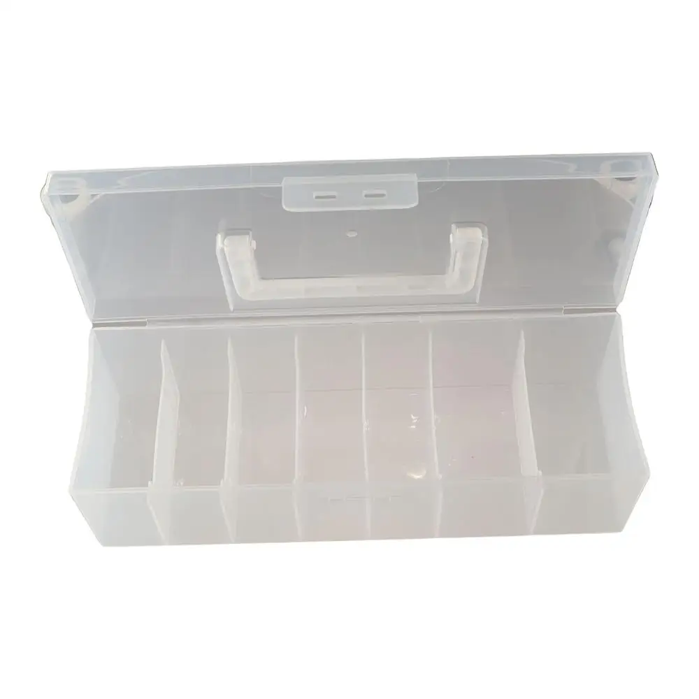 Dustproof Data Cable Storage Box Data Line Storage Flip Cover Desktop Organizer Transparent Plastic Cable Container