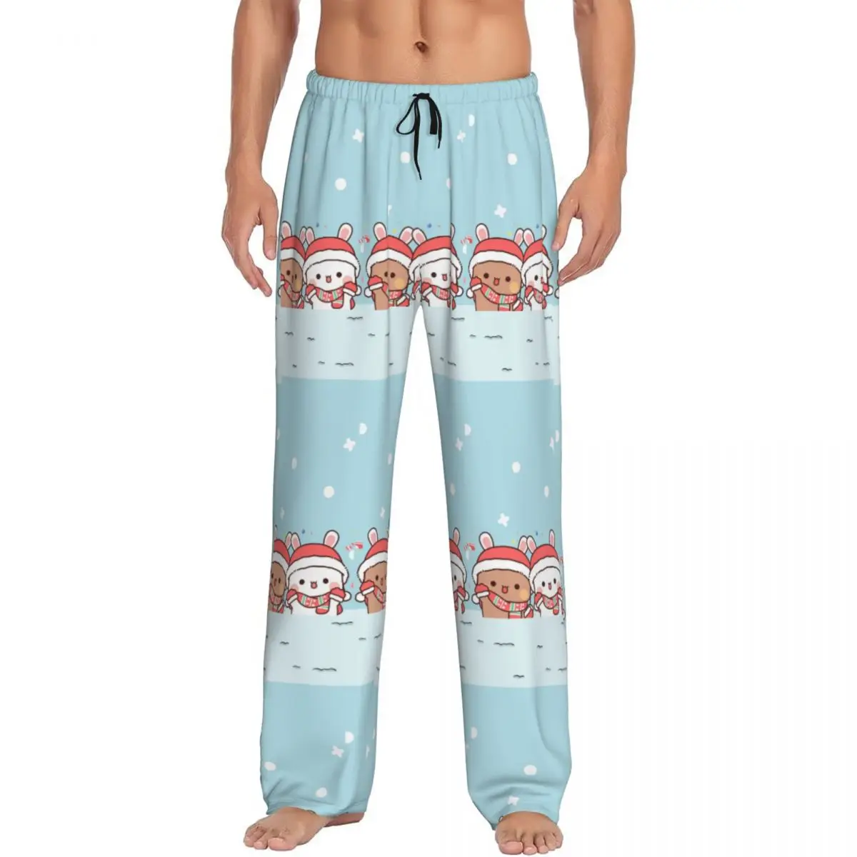 

Custom Funny Bubu And Dudu Pajama Pants Men Sleepwear Lounge Sleep Bottoms Stretch with Pockets