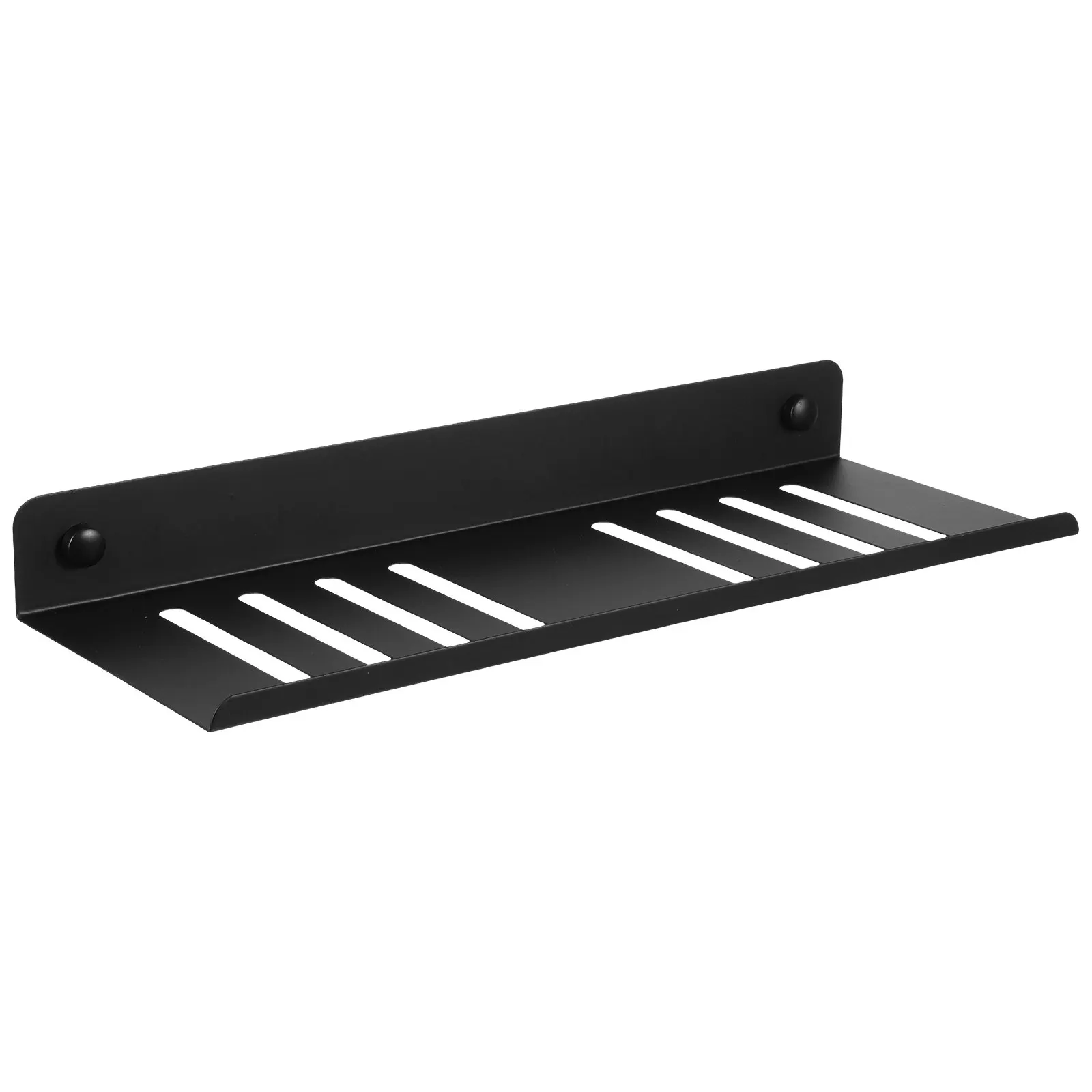 12 Inch Floating Shelf Wall Mounted Carbon Steel Storage Rack Modern Minimalist Bathroom Kitchen Bedroom