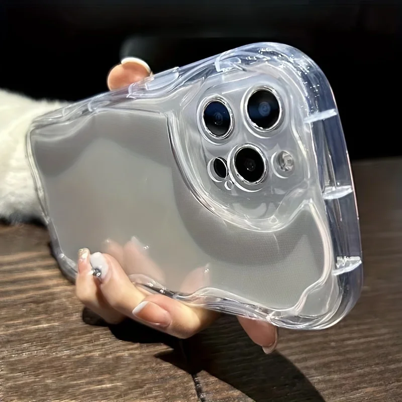 Transparent Silicone Phone Case For iPhone 17 18 Pro Max 13 11 16 15 14 12 Air 7 8 Plus XR X Xs 17Promax Shockproof Funda Cover