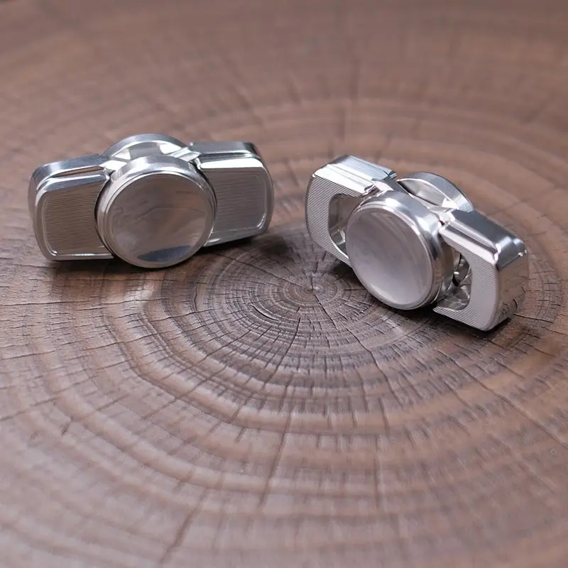 Miaojia MLDEDC roestvrij staal tweezijdige CNC-graveren SP2 mechanische vingertop gyroscoop decompressiespeelgoed