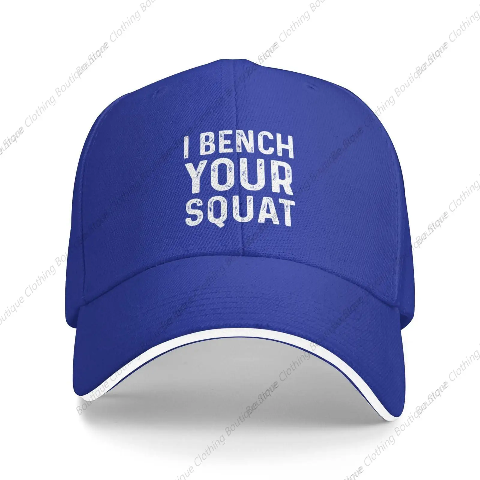 

I Bench Your Squat Hat Men Baseball Hats Cute Hat Blue