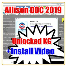 2023 Hot Sell Allison DOC 2019 2017 + keygen + GEN5 File Transmission PC-Service Tool Can Work For NEXIQ Tool