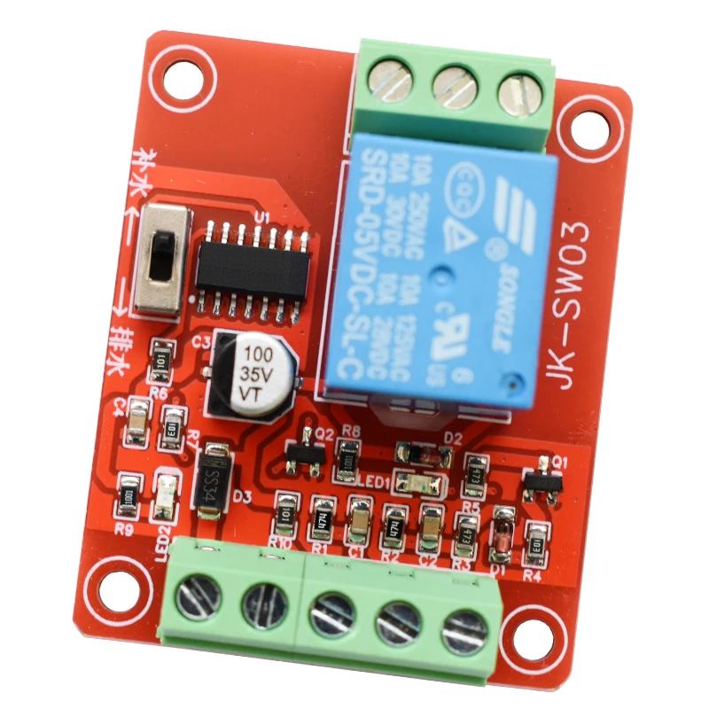 5v12v24v Electrode Type Water Level Detection and Control Circuit Board Can Be Switched to Replenish Drain and Pump Tank