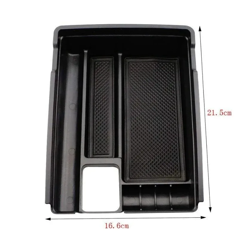 For Nissan X-Trail 2014-2021 ABS Black Car Central Control Armrest Storage Box Storage Box Tray Interior Car Accessories