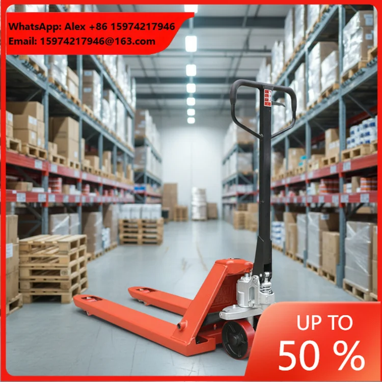 Forklift Hand Pallet Jack Hydraulic Manual Hand Pallet Truck 2 Ton Wholesale Price Factory CE Heavy Duty Industrial