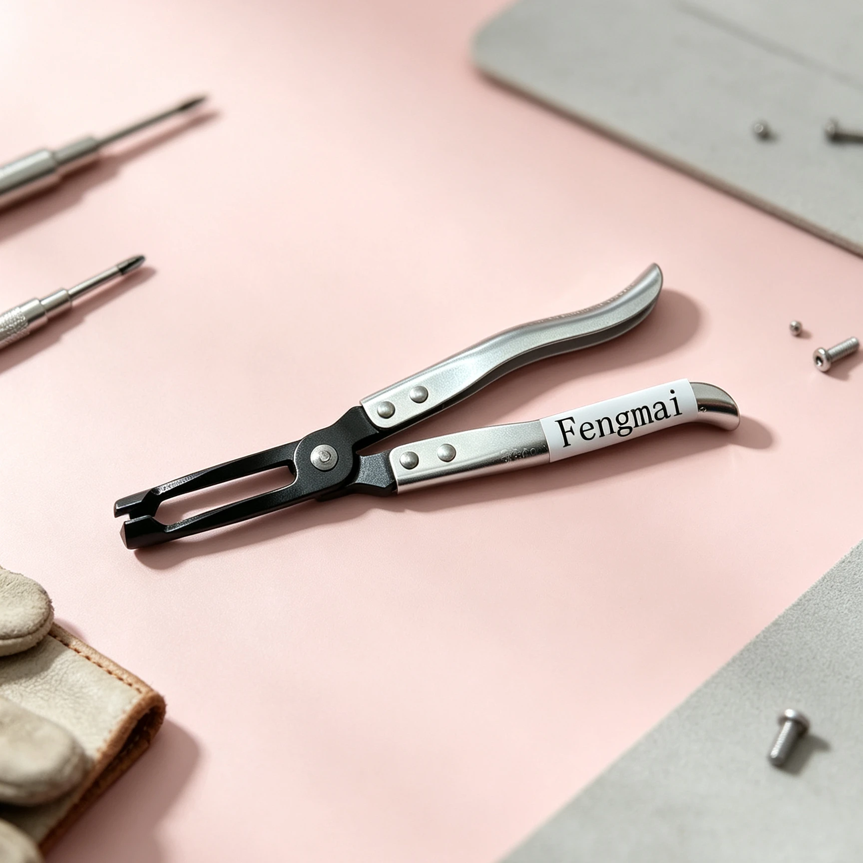 Valve oil seal disassembly pliers, maintenance disassembly spring pliers, extended chrome plated installation tool pliers