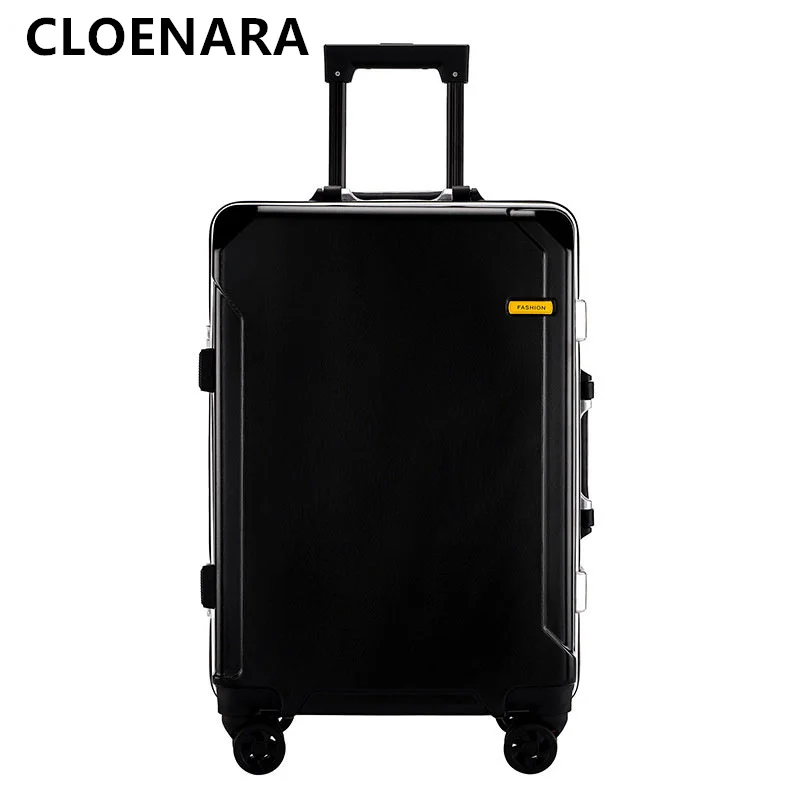 Colenara Koffer auf Rädern 20 Zoll Damen Abs PC Boarding Box 22 "24" 26 "Aluminium rahmen Trolley Fall Herren Geschäfts gepäck