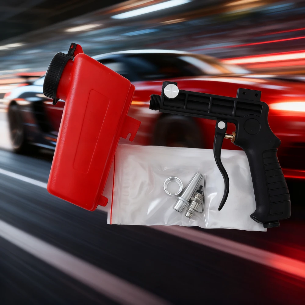 مسدس السفع الرملي للسيارة، أداة السفع الرملي المحمولة الجاذبية، مسدس السفع الرملي الهوائي لضاغط الهواء، إزالة الطلاء والبقع والصدأ #1