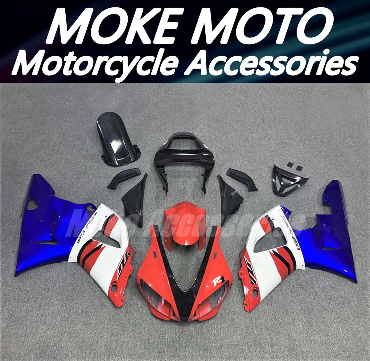 Motorcycle Fairings Kit Fit For Yzf R1 1998-1999 Bodywork Set High Quality ABS Injection Red White