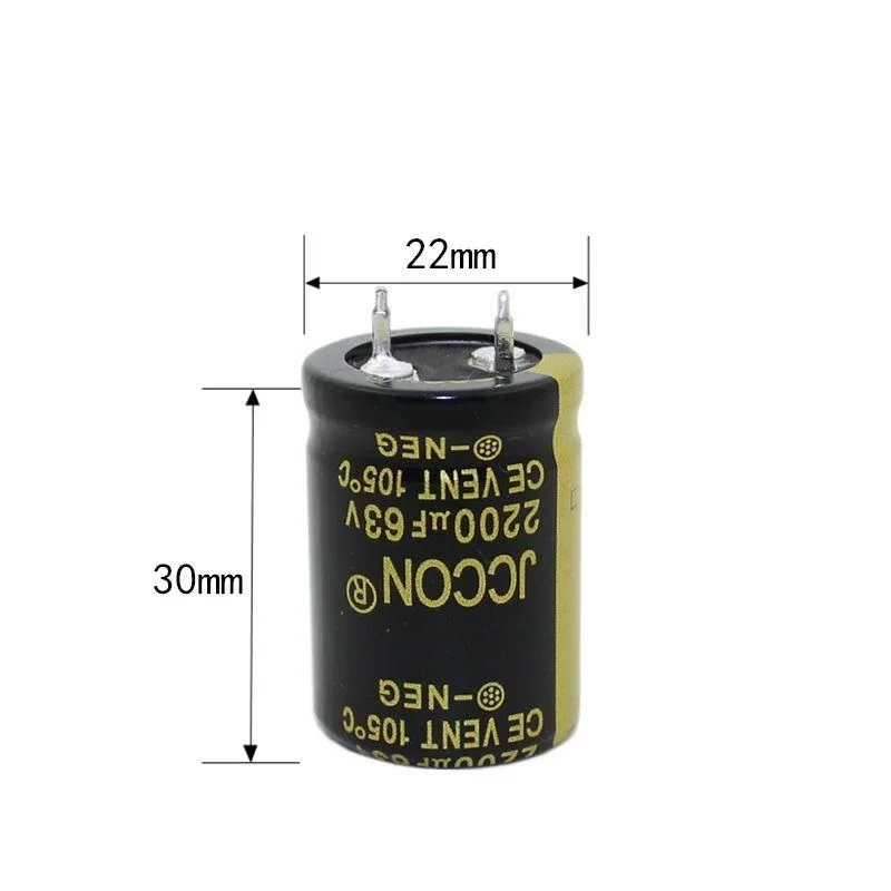 63v2200uf JCCON Horn Aluminum Electrolytic Capacitor Volume 22x30 Inverter Power