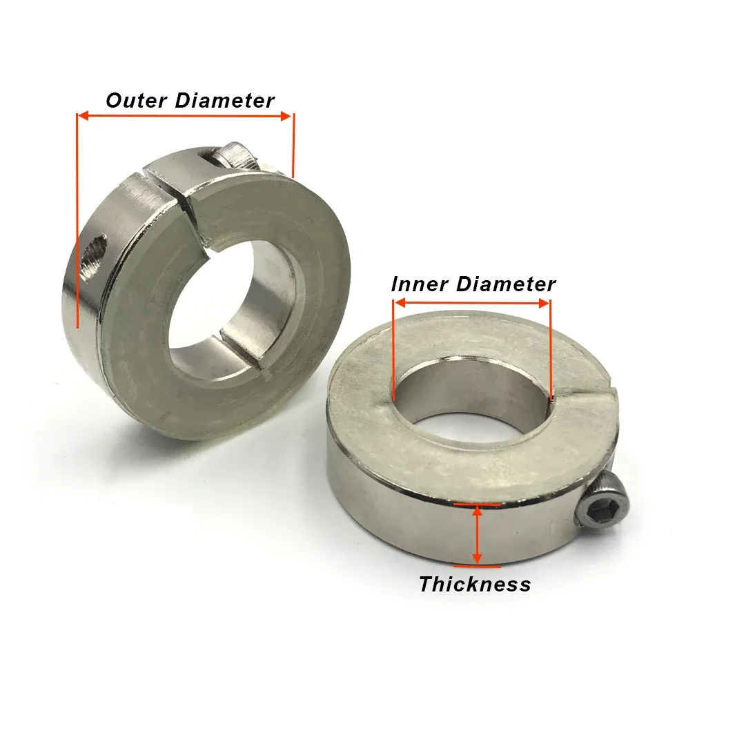 1PCS Clamp Collar Single/Double-Opening Retaining Ring Positioning Ring,Motion Clamping Ring