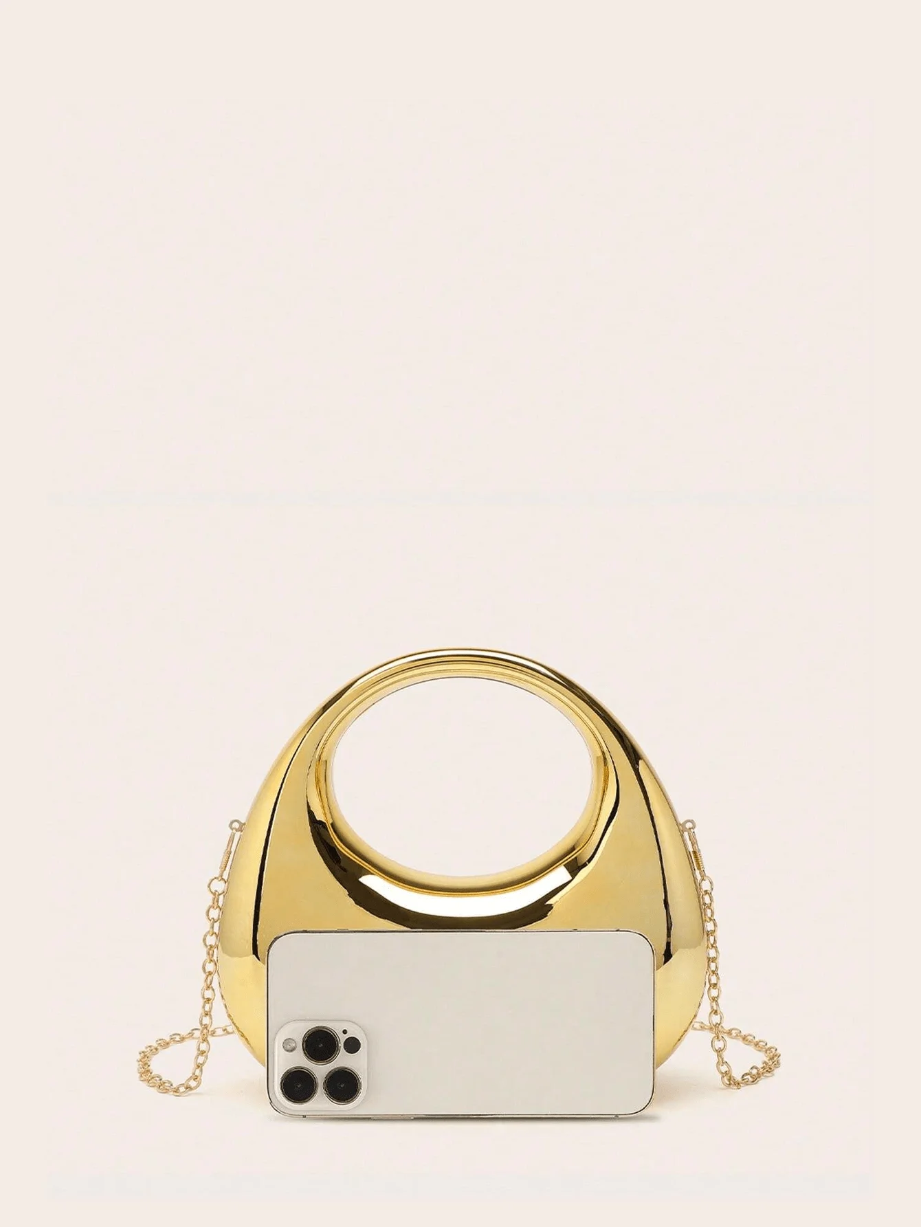 Элегантный акриловый зеркальный мини-клатч - сумка через плечо с металлической цепочкой для женщин на свадьбу/вечеринку