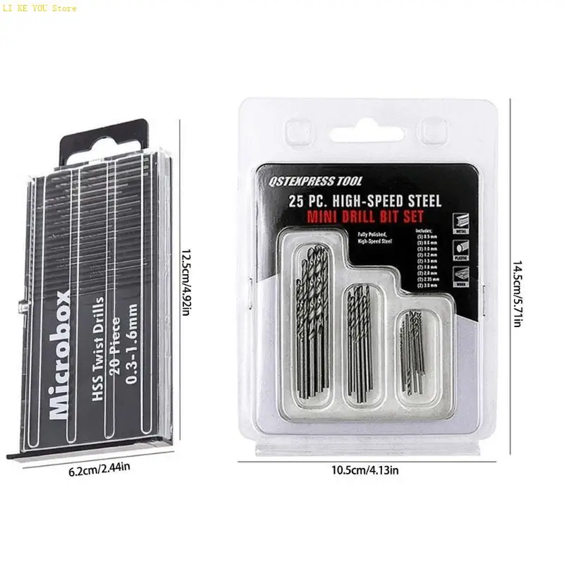 W3JE 20/25PCS Mini Twist Drill Set для точности