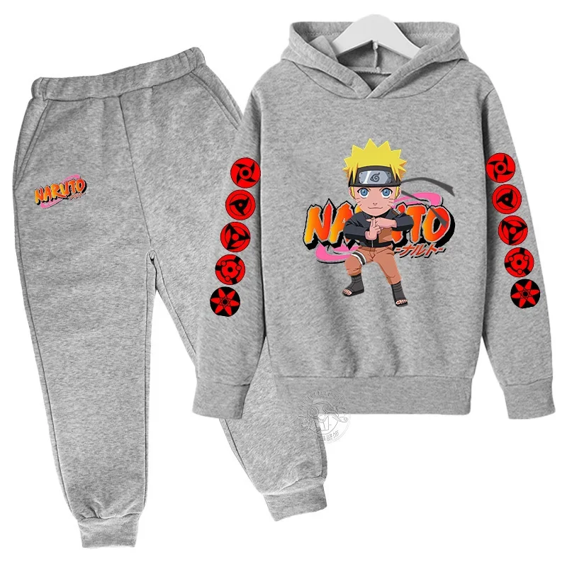 Naruto Akatsuki Cloud Hoodie Girls Boys Fashion Printed Pullover Jesień i zima Wygodna odzież uliczna Najlepiej sprzedający się garnitur