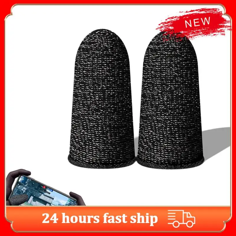 Finger Cots Cover Portable Anti-slip Sensitive Breathable Sweatproof For Gamer Mobile Games Finger Cover For Pubg Fingertips