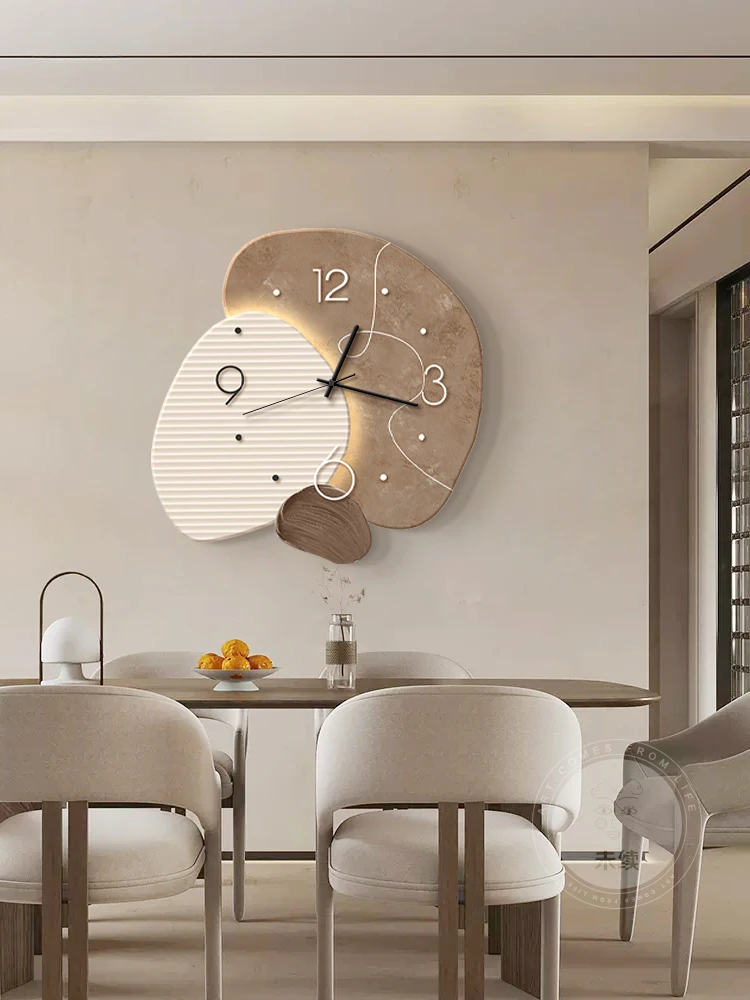 Special-Shaped Wall Clocks, Restaurant Wall Watch, Simple Household Quiet Clock, Living Room Personality, Background Wall Decora