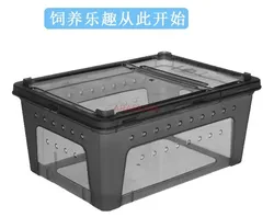 Crawling pet, palace guarding lizard, horned frog breeding box, beetle, reptile transparent breeding box, professional pet snake