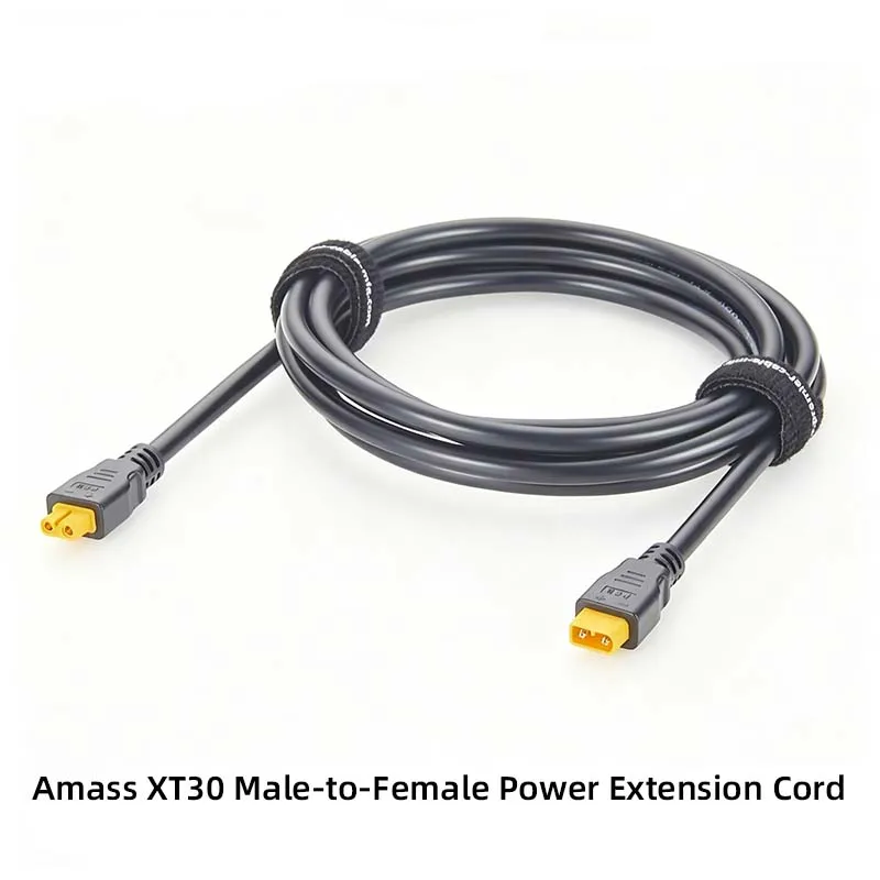 Amass XT30 Male-to-Female Power Extension Cable, Lithium Battery Connection Cable, RC Model and Robot Power Cable
