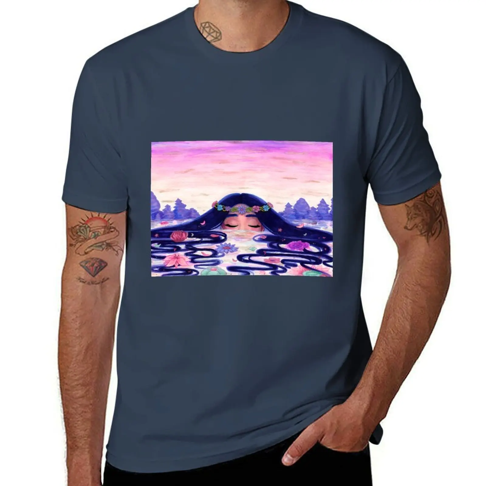 Lac T-Shirt t shirt man plain t shirts for man graphic vintage T-Shirt