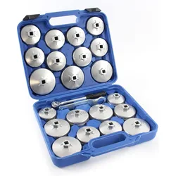 23Pcs Oil Filter Cap Removal Wrench Socket kit Set Ratchet Spanner Cup Type For Portable Storage Case Auto Car Disassembly Tool