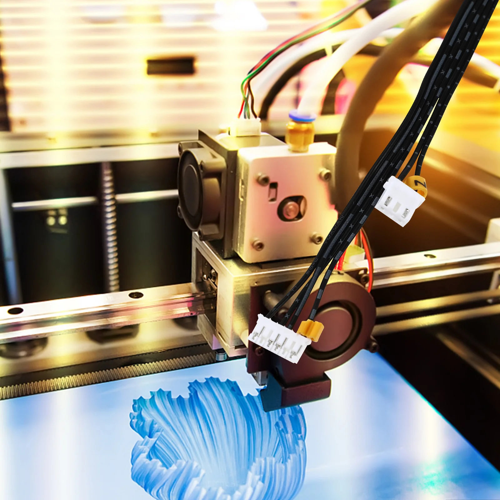 

3pcs Stepper Motor Cable For 3D Printer Compatible With Ender-3 E Plastic Stepping 3D Printing Parts