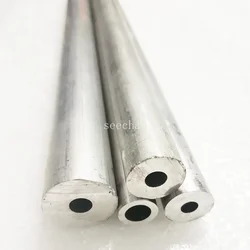 6061 Tubo di alluminio Tubo in lega cava Manicotto dell'albero Palo CNC Impianto idraulico Parti di utensili fai da te Metallo All'ingrosso Lunghezza 240/490mm
