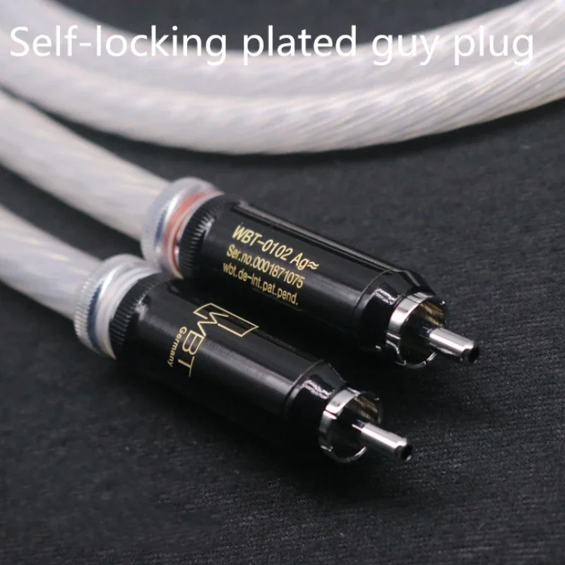 HiFi Hi-end Hiend Plating Silver 5nocc Fever Speaker CD Player Audio Cable Dual RAC Audio Vacuum Tube Amplifier Signal Cable