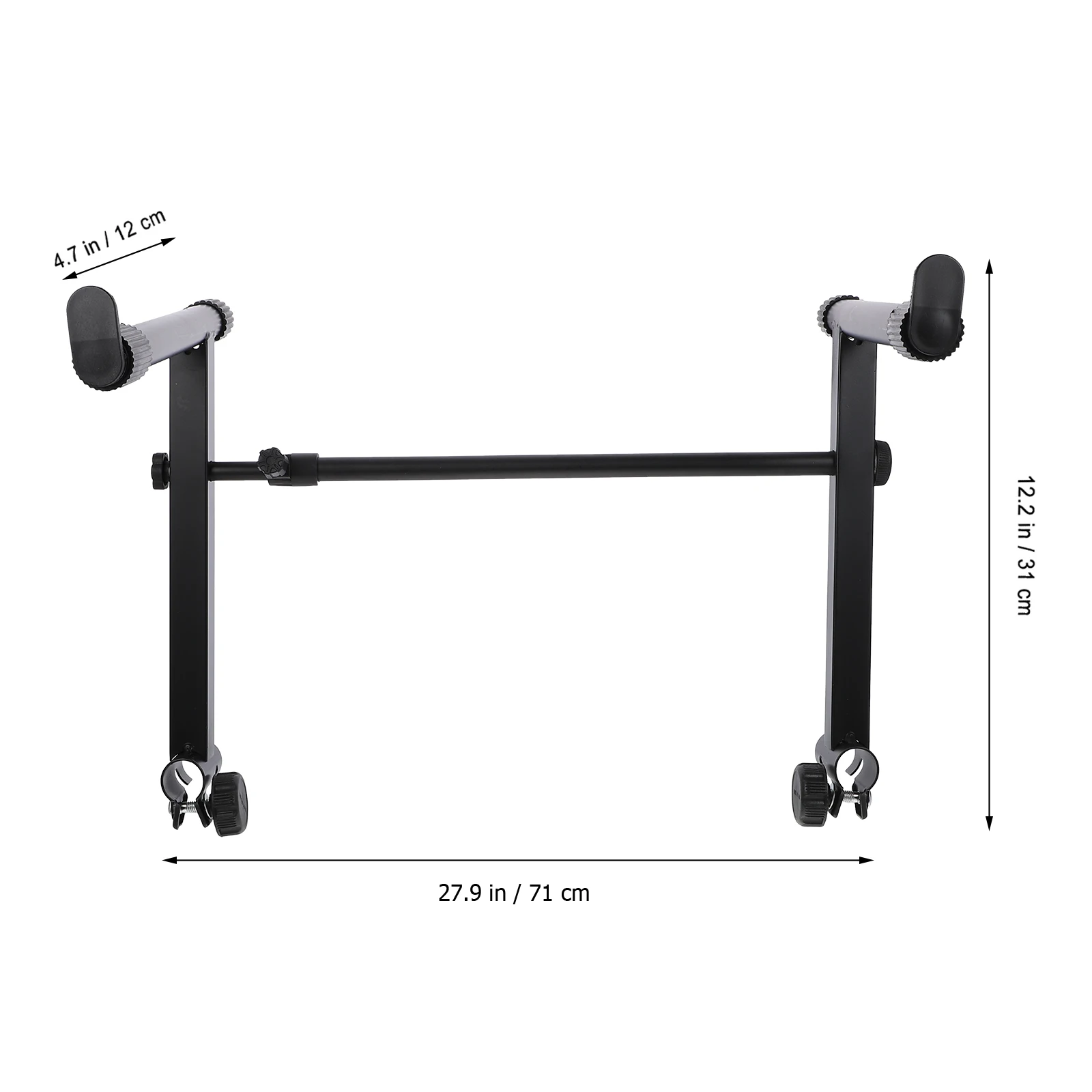 

Durable Iron Keyboard St Heightened Electronic gan Rack Universal Portable Black for Stage Home Instruments
