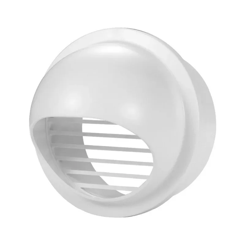 PVC Ventilation Exhaust Grille round Wall Ceiling Air Vent Grille Ducting Cover Outlet Heating Cooling Waterproof Vent Cap