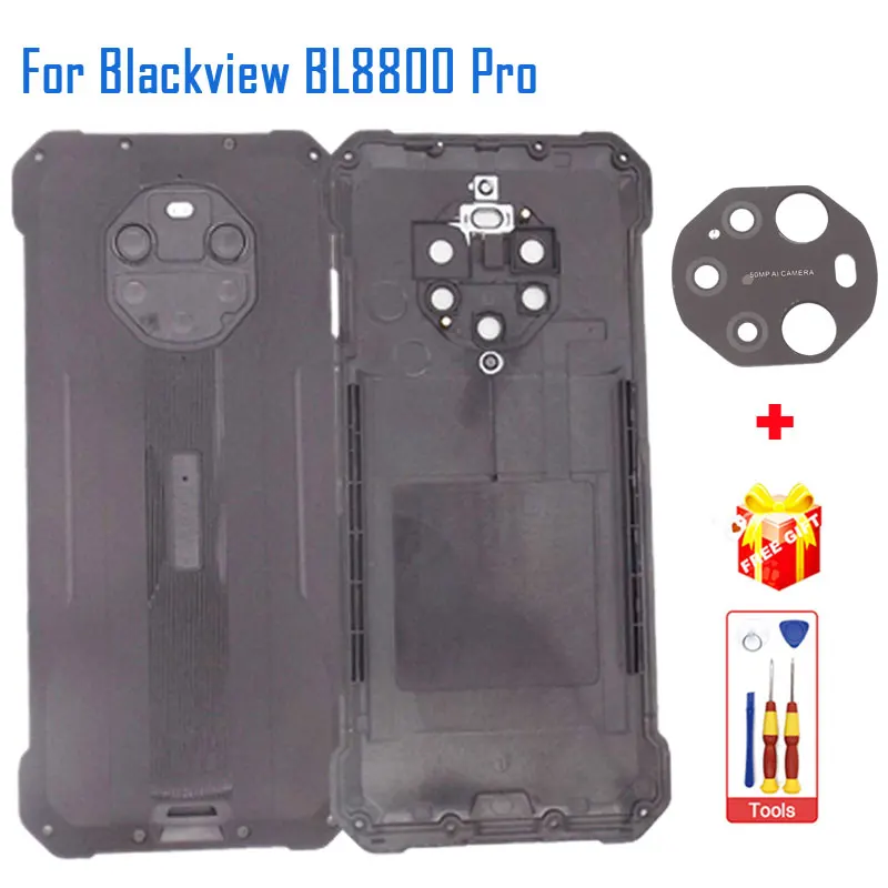 New Original Blackview BL8800 Pro Battery Cover Back Cover Battery Case With Camera Lens Accessories For Blackview BL8800 Pro