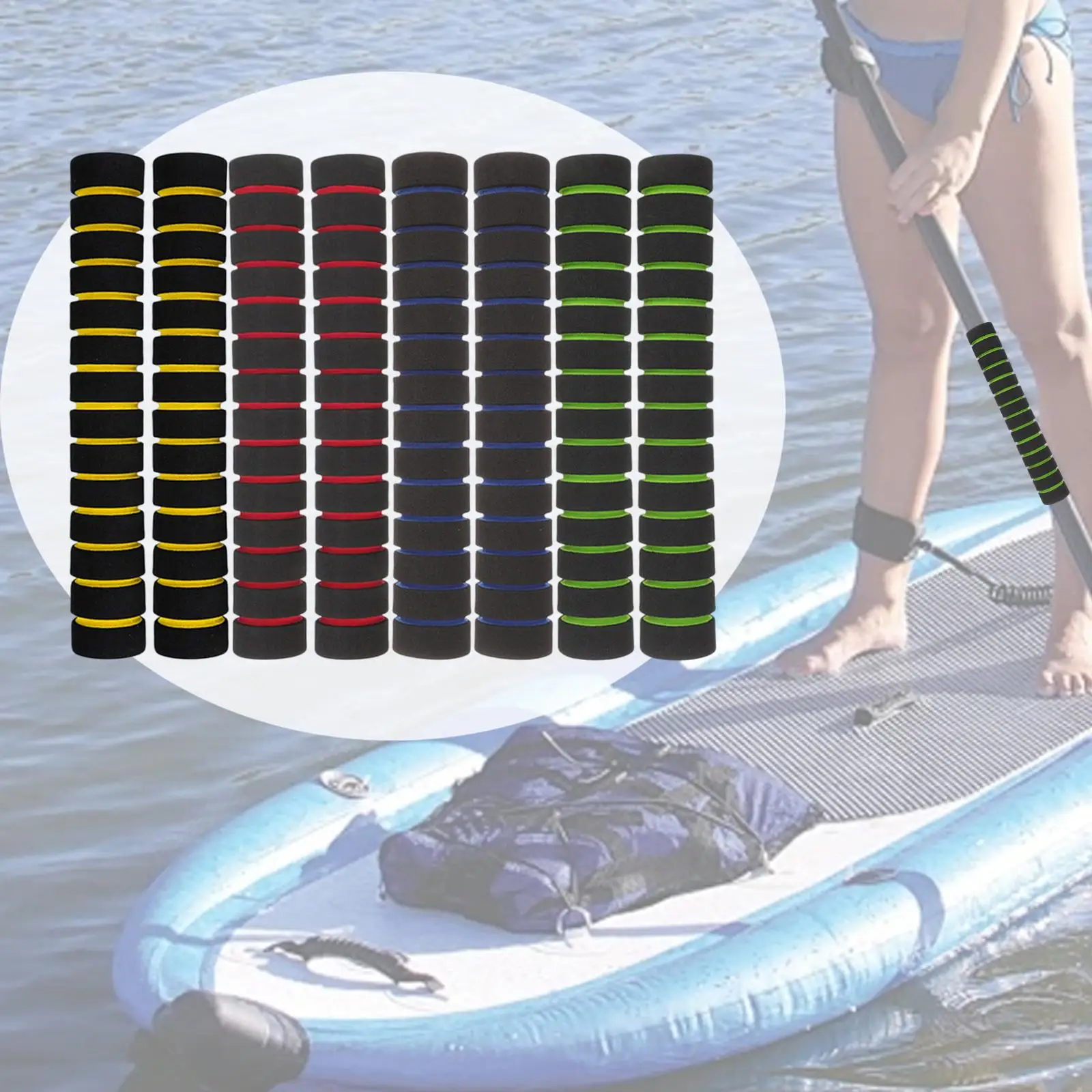 Sponge Oar Grips Kayak Paddle Protector Blister Prevention Kayak Accessory for Take Apart Paddles