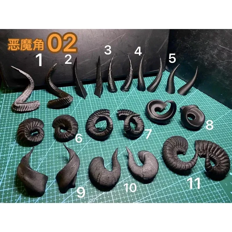 BJD Beast Horn Devil Horn Sheep Horn Scene Accessories Model for 1/3 1/4 1/6 Scale BJD Action Figures Cos Ornaments