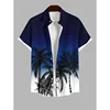 3D Printed Men's Hawaiian Shirts with Buttons