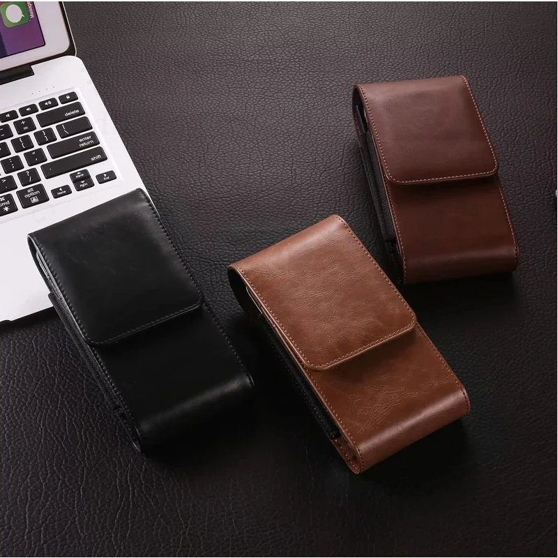 Magnetic Flip Waist Phone Pouch For Samsung Galaxy M47 M17e M17 M07 M36 M56 M55S M16 M35 M55 M34 M54 M15 Phone Card Leather Case