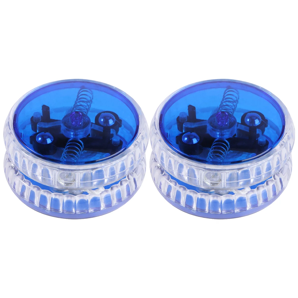 

2Pcs LED Flashing Yoyos Lightweight Colorful Yo-Yo Balls for Kids Hand Eye Coordination Educational LED Light Yoyos