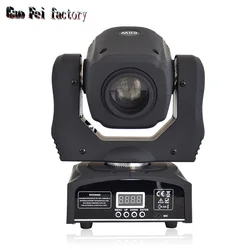 Luces LED móviles de Lira, cabezal móvil de alto brillo, 60W con 8Gobos, 7 colores por Control 512DMX para luz de Fiesta Disco DJ