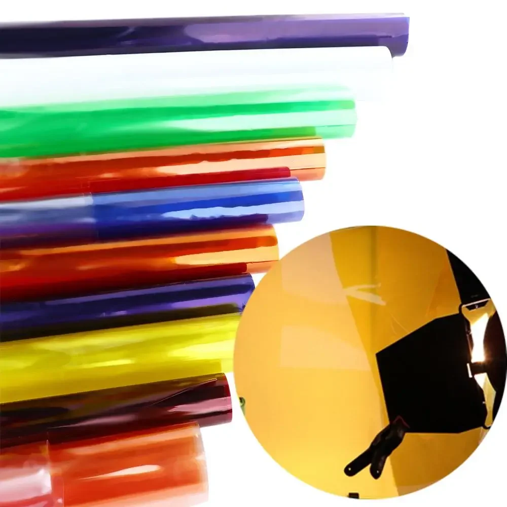 Professional 40cmx50cm Gel Color Filter Sheet Transparent Film for Camera Studio Light Stage Lighting Redhead Light