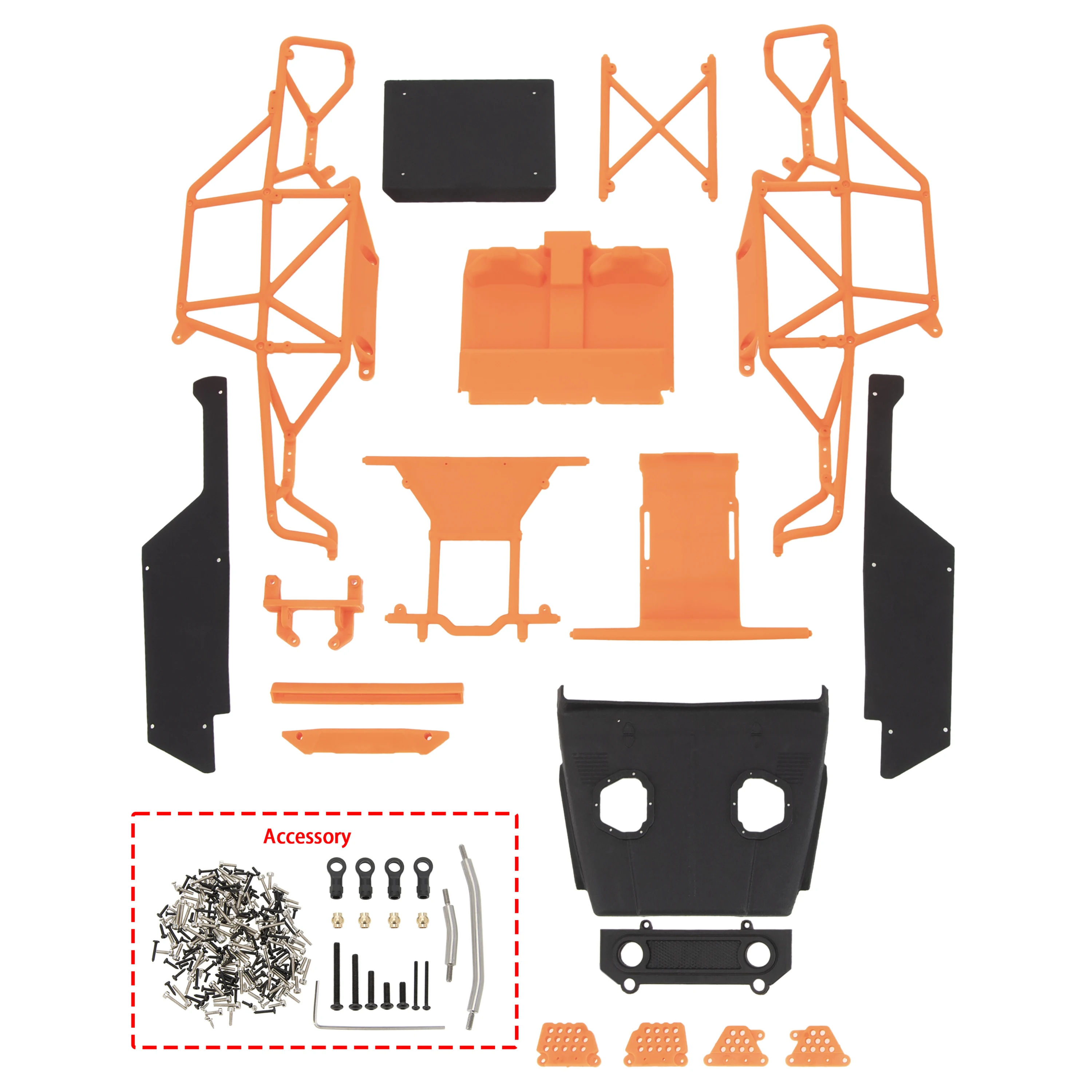 MEUS Racing 1/18 TRX4M ripper Nylon injection molding V2 version Nylon cage body shell for 1/18 TRX4M