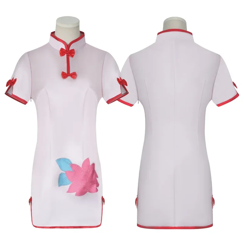 FC6Ranma 1/2 แชมพูคอสเพลย์ชุดวิกผมชุดแม่บ้าน Cheongsam Headwear Ranma Saotome ปาร์ตี้ฮาโลวีนผู้หญิงผู้ชายสาว @ FC8!