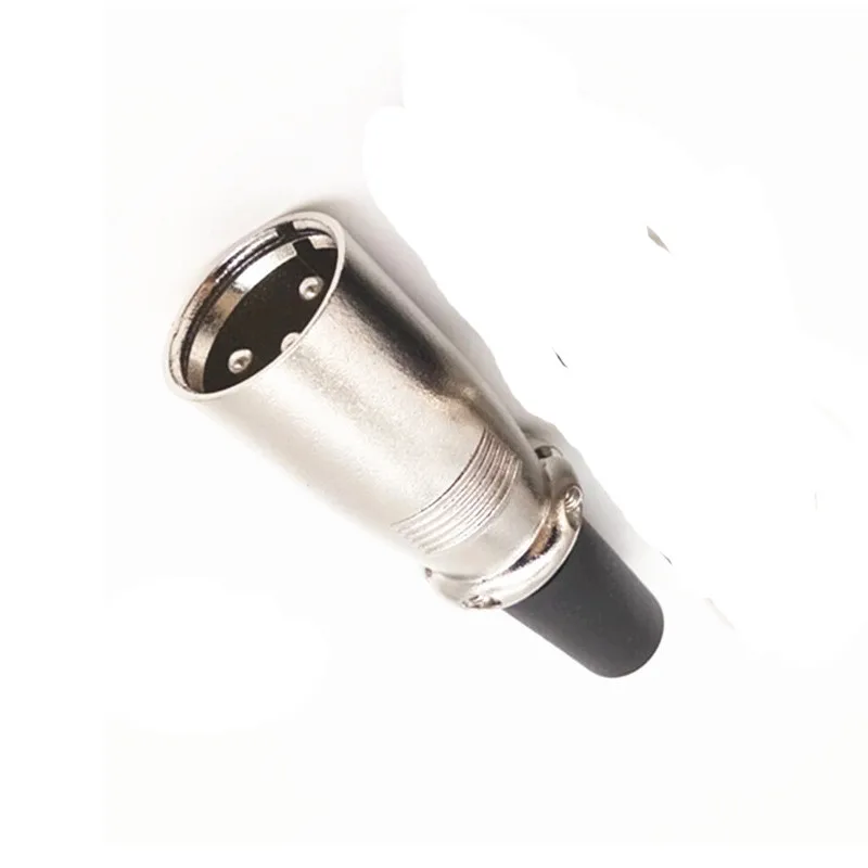 Male XLR 3-Pin Audio with Rugged Die-Cast Housing and Gold-Plated Contacts for Long-Term Reliability in Daily Studio Use