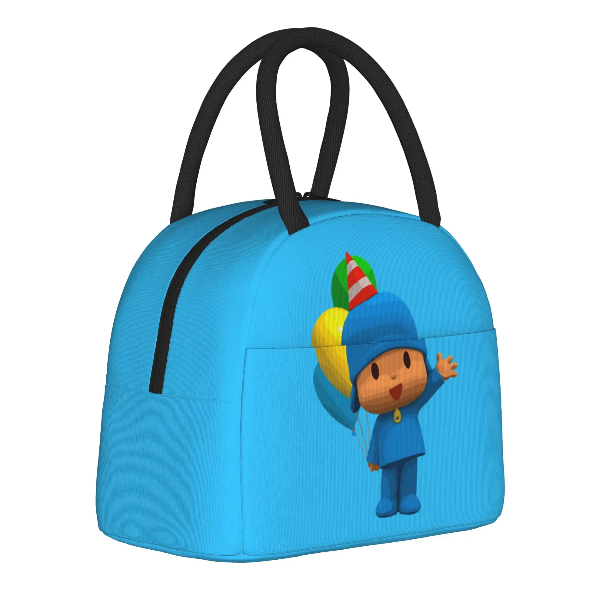 Pocoyoed  Friends Insulated Lunch Bag Cooler Bag Reusable,Meal Container High Capacity Tote Lunch Box Food Handbags