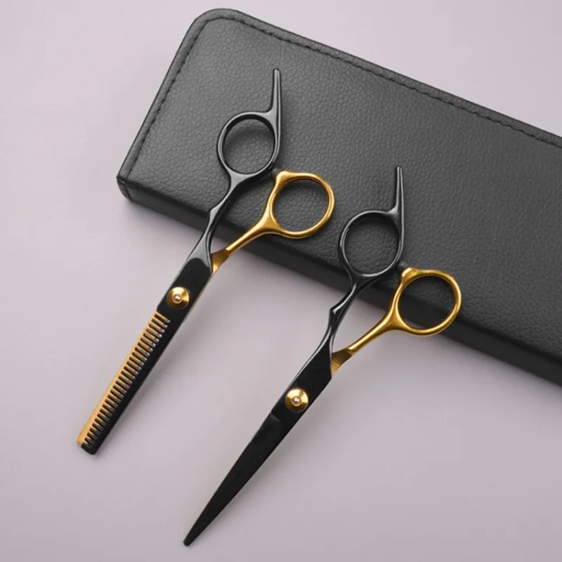 Best-Selling Bangs Thin Broken Pet Children Men Women Universal Black Gold Teeth /Flat Scissors