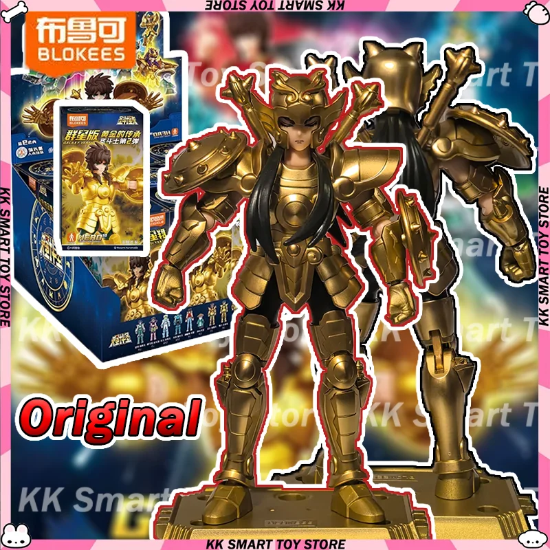 

Original Blokees Gold Saint Building Block Saint Seiya Vol.2 Blind Box Toys Items Assembly Movable Model Collectible Gift Toys