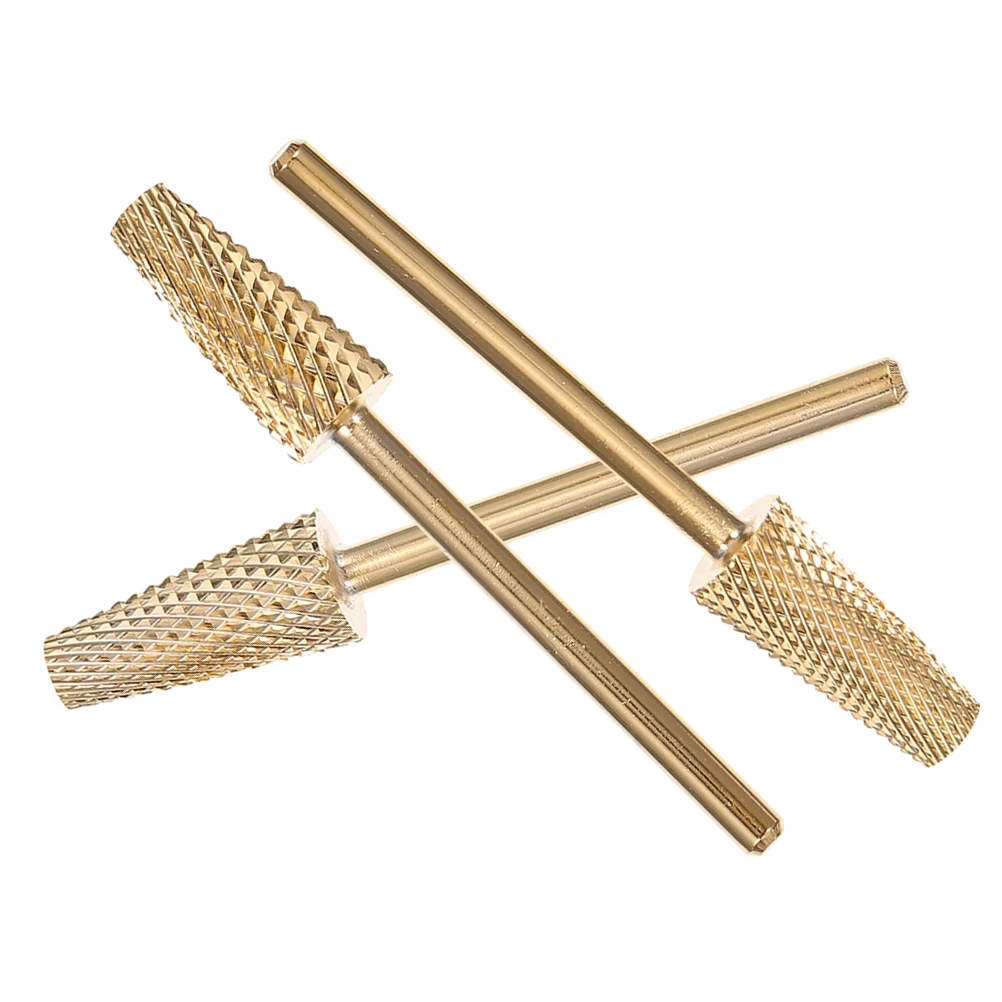 

3 Pcs Nail Bits 65 WG01 66 WG02 67 WG03 Golden Nail Drill Bits for Manicure Supplies Salon Tools Grinding Head