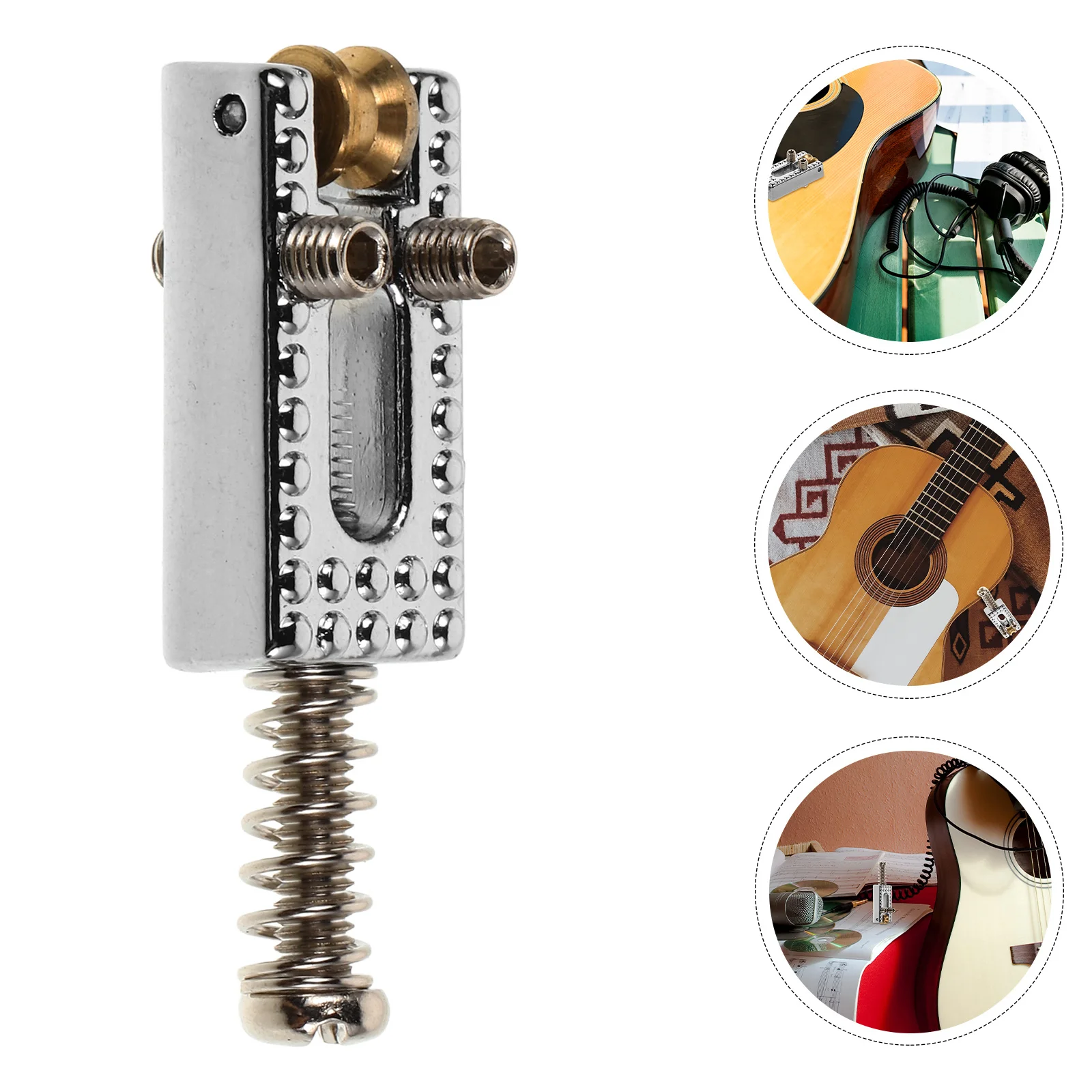 

Electric Guitar Bridge Saddle Tremolo System Precise Tuning For Guitar Replacement Parts Sturdy Metal Bridge Musical