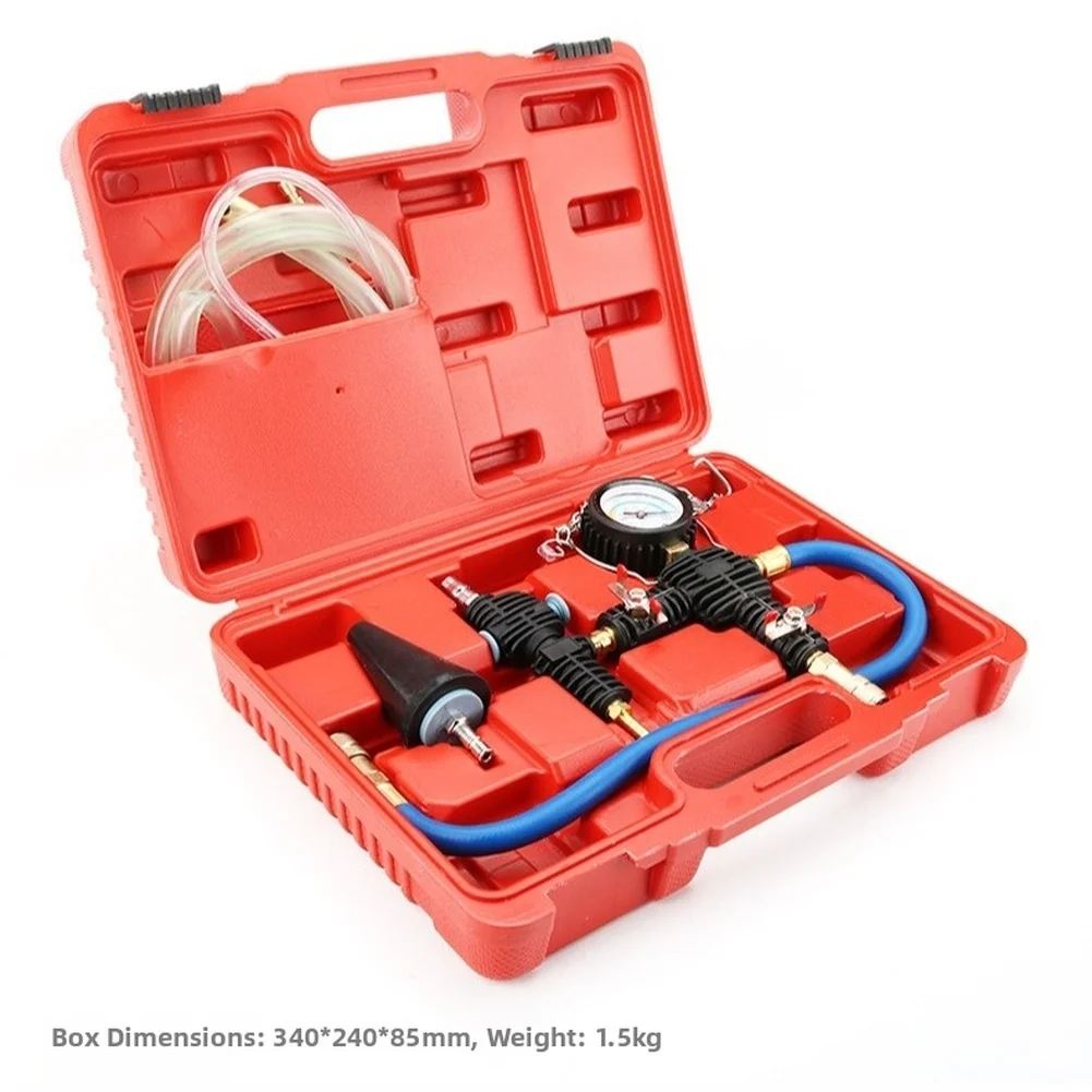 

1Set Car Cooling System Pressure Tester Kit 3Pcs Leak Detector Vacuum Refill Tool Water Tank Pressure Gauge Car Original Parts